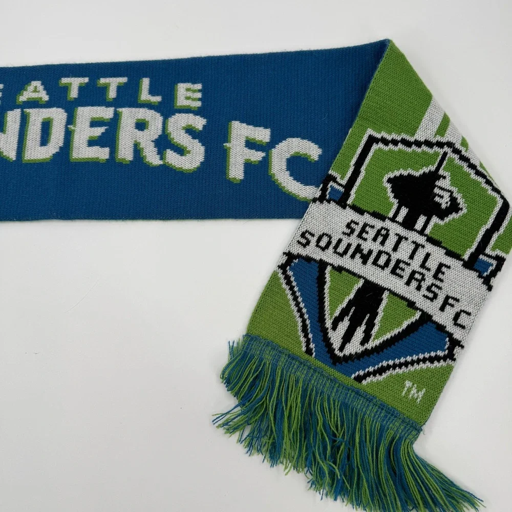 Adidas Seattle Sounders FC‎ Scarf 2010 Season Ticket Member Blue Green Knit MLS